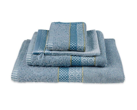Pip Studio - handdoek soft zellige blauw/grijs