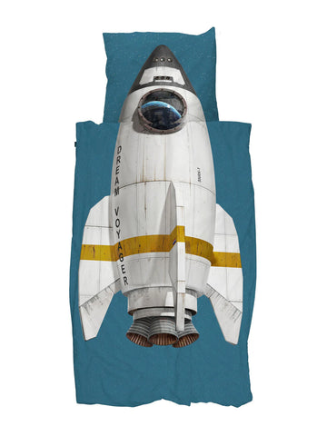 Snurk - dekbedset 140x200cm rocket blue