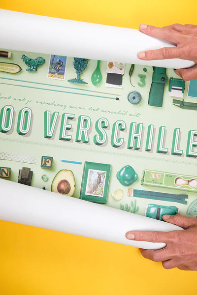 Stratier - xl poster - zoek 100 verschillend groen