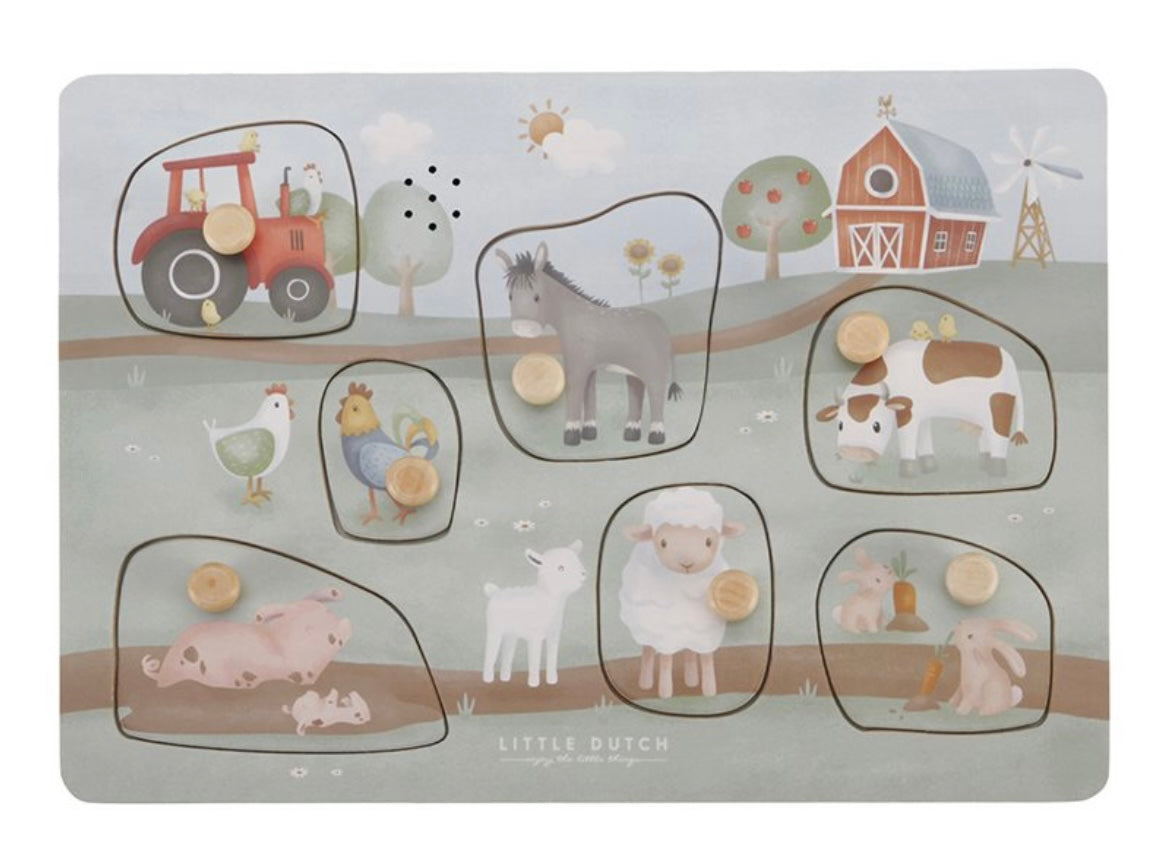 Little Dutch - Geluiden puzzel Little Farm