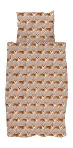 Snurk - dekbedset Corgi Blush 140x200