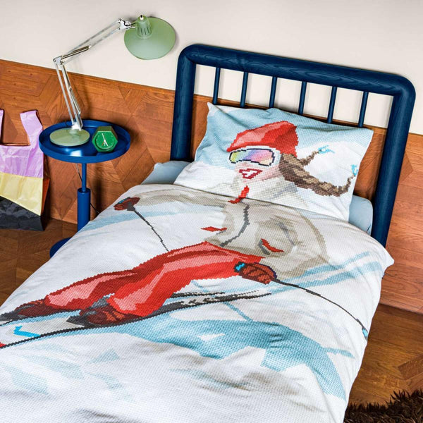 Snurk - dekbedset Ski Girl 140x200