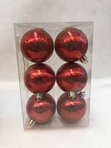 Assortiment onbreekbare ballen rood (4soorten)