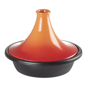 Le Creuset - Tajine gietijzer/aardewerk oranjerood