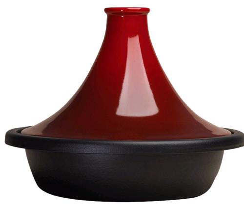 Le Creuset - Tajine gietijzer/aardewerk kersenrood