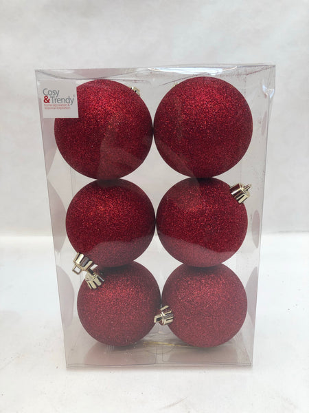 Assortiment onbreekbare ballen rood (4soorten)