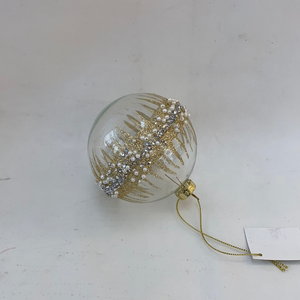 Kerstbal parel - rand