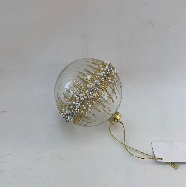 Kerstbal parel - rand