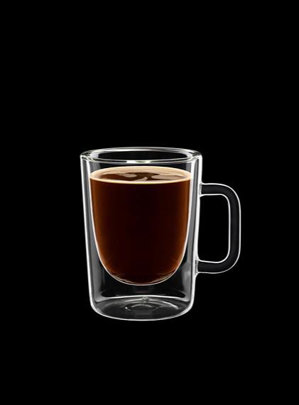 Bormioli - s/2 dubbelwandige glazen Caffe Aroma